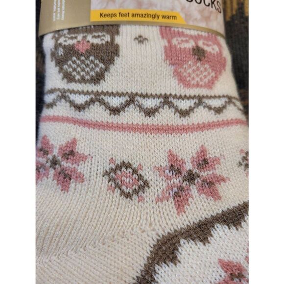 Heat Trendz Super Deluxe Sherpa Lined Skid Resistant Non-Slip Slipper Socks- NWT - Picture 2 of 6